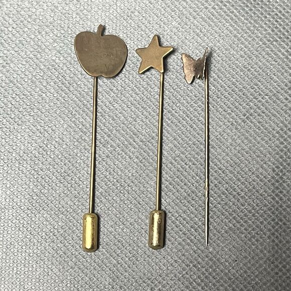 Vintage Hat Pin/Straight Pin Lot With Hat Pin Jewelry Box-Original - Picture 4 of 16